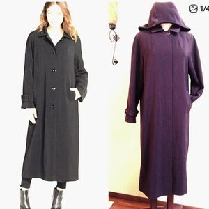 Nordstrom Gallery Petite long brown coat